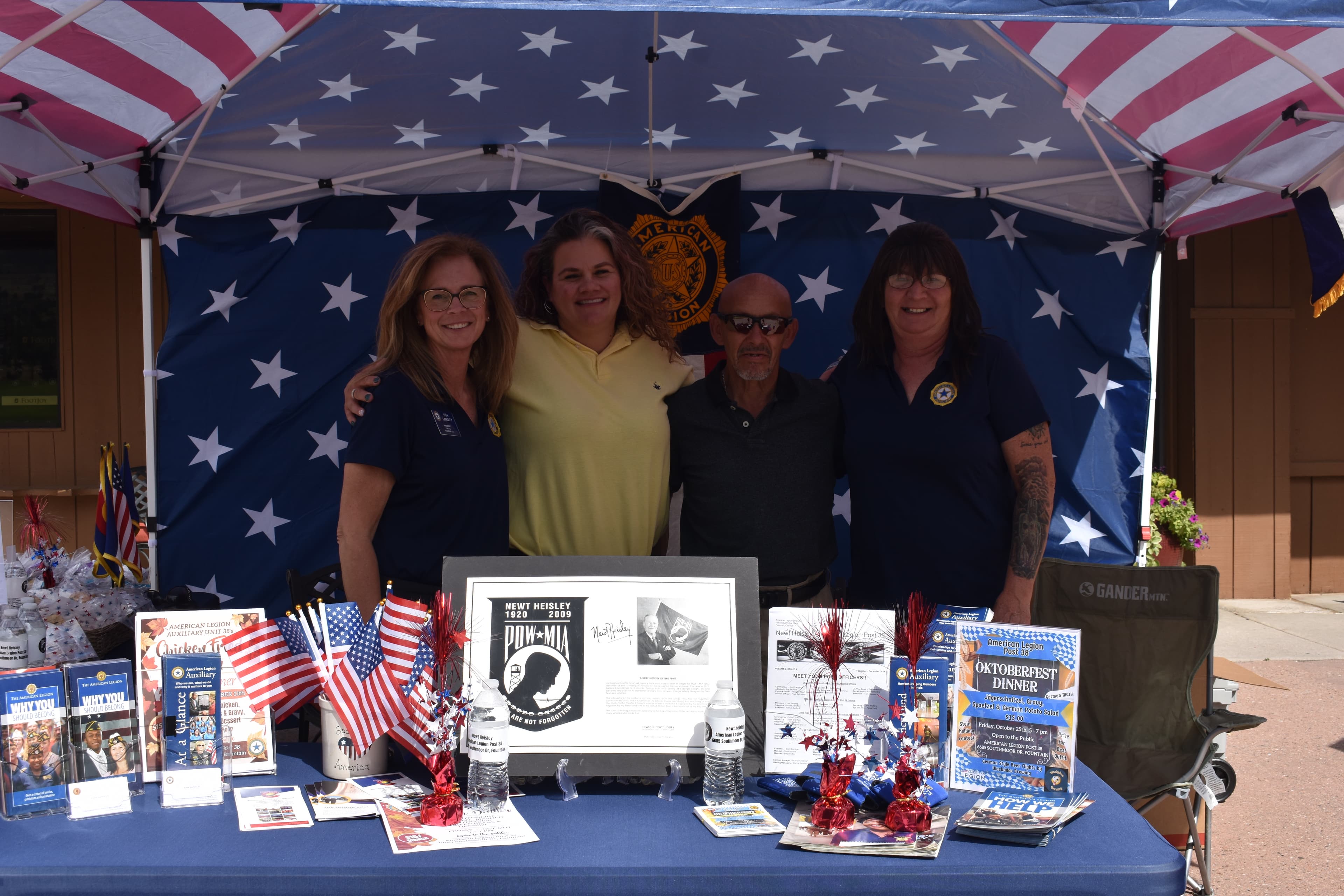 Tournament registration booth