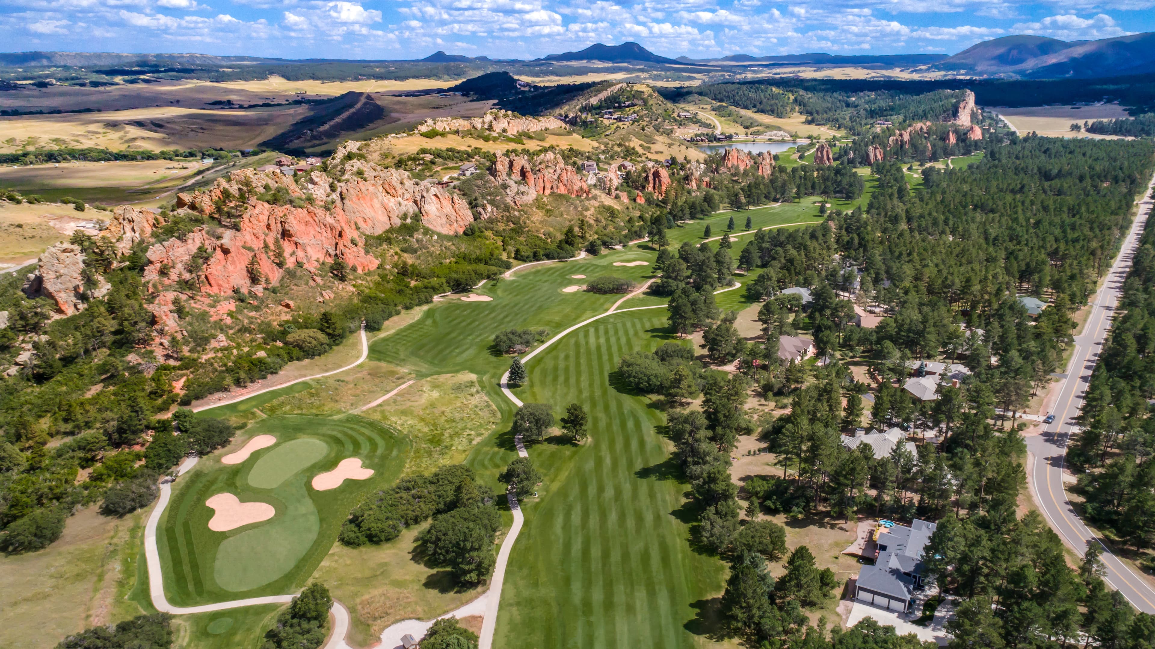 Golf course scenic view